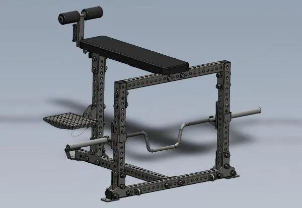 Скамья YOUSTEEL  для тяги лёжа