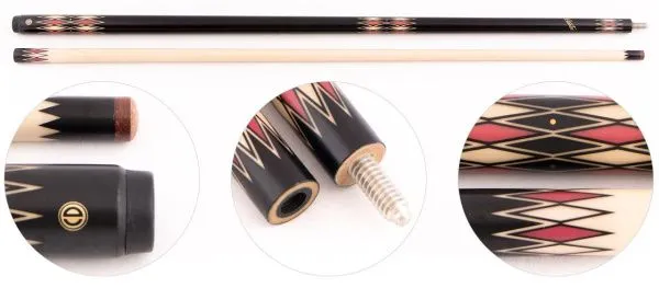 Кий для русского бильярда 2-pc «Cuetec Spike CSP-1» (черный)