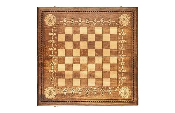 Шахматы + нарды резные "Бесконечность" 50, Mkhitaryan