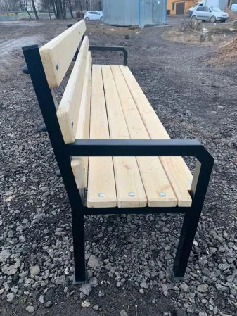 Скамья для улицы со спинкой "Дача"