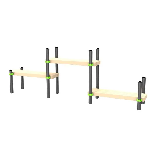 W325 Воркаут Скамейка трехуровневая ZAVODSPORTA