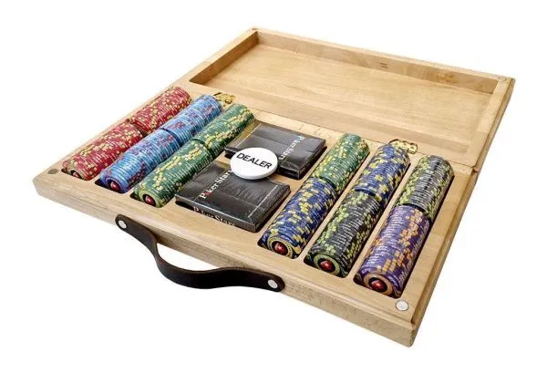 Набор для покера EPT Ceramic на 300 фишек в кейсе из бука, Partida