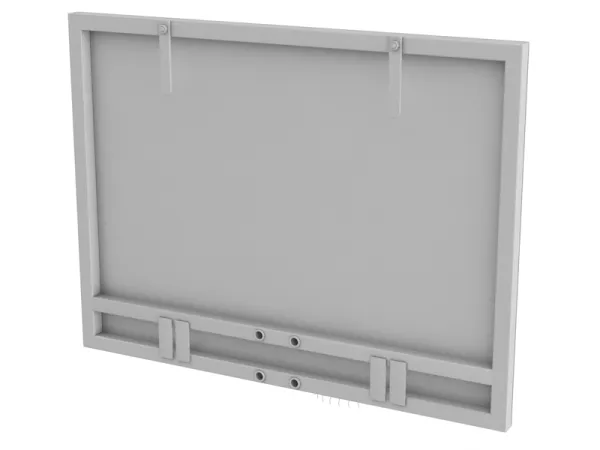 Щит баскетбольный 1200х900 мм антивандальный тренировочный из металлического листа 1,5 мм