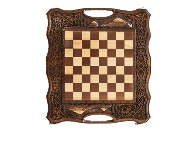 Шахматы + Нарды резные Арарат 2 50, Haleyan фото Шахматы + Нарды резные Арарат 2 50, Haleyan