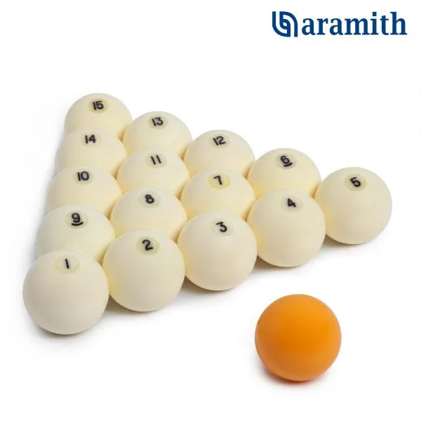 Шары Aramith Standard Pyramid ø60,3мм желтый биток