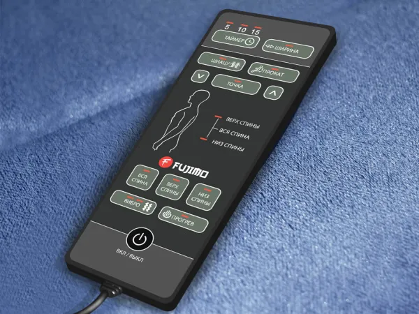 Дизайнерское массажное кресло EGO Max Comfort EG3003 Синий (Микрошенилл)