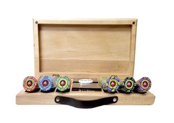 Набор для покера EPT Ceramic на 300 фишек в кейсе из бука, Partida