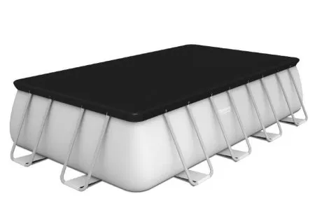 Каркасный бассейн Bestway Power Steel 56670 (488x244x122см, с фильтр-насосом, лестницей и тентом)