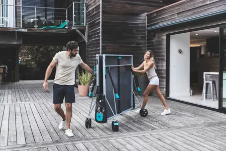 Теннисный стол CORNILLEAU 300X Sport Outdoor (синий)