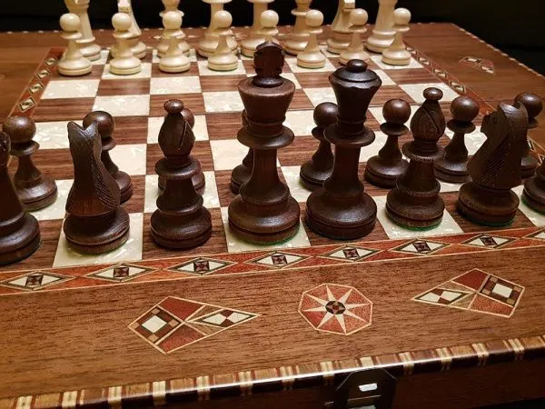 Шахматы - нарды "Константа 50 см" орех антик