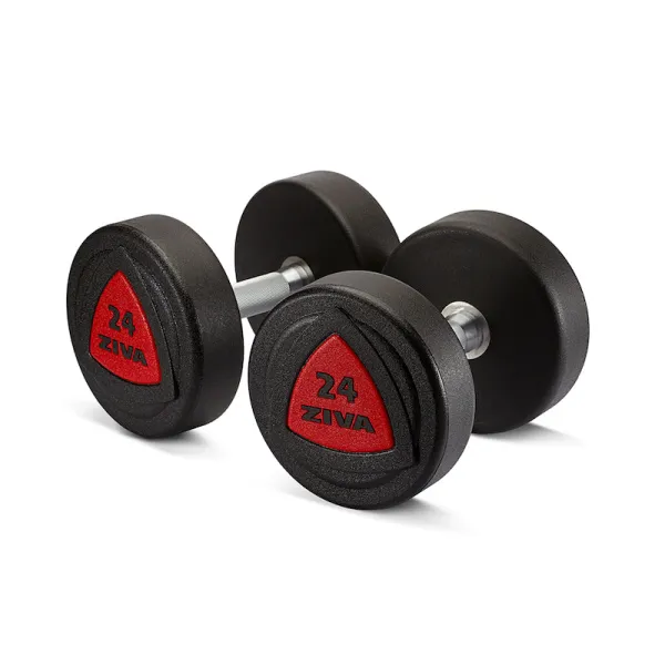 Гантель ZIVA серии ZVO резиновое покрытие