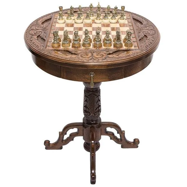 Стол ломберный шахматный "Круг Света", Haleyan