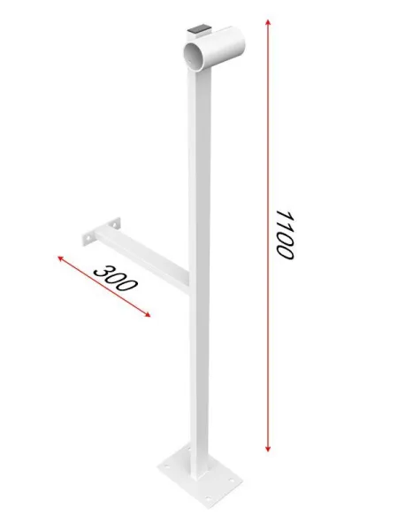 Кронштейн напольно-пристенный однорядный