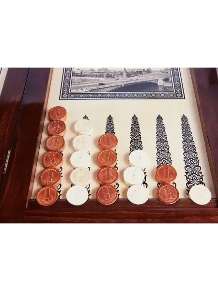 Нарды бакинские "Москва" ч/Б в дипломате