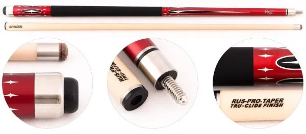 Кий для русского бильярда 2-pc «Cuetec Player» (красный) CMF