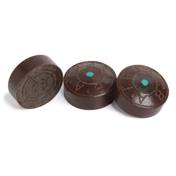 Наклейка для кия Гриза Зеленая ø13мм жесткая 1шт.