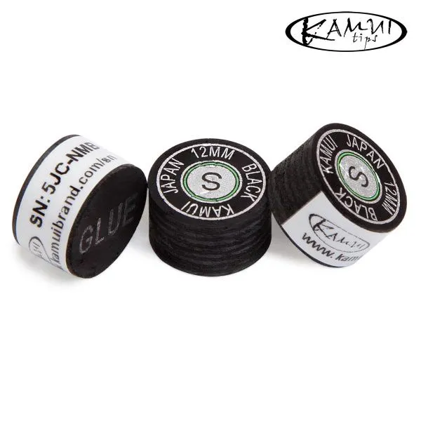 Наклейка для кия Kamui Black ø12мм Soft 1шт.