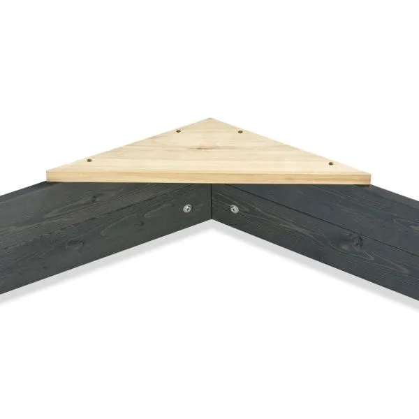 Песочница шестиугольная Акцент 160х140х21 см