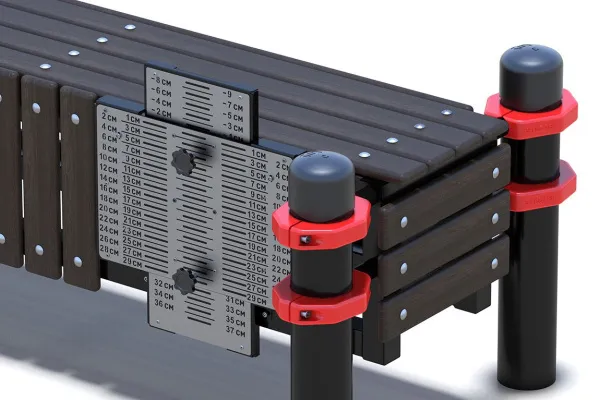 Горизонтальная гимнастическая скамья WorkOut 108х3,5мм