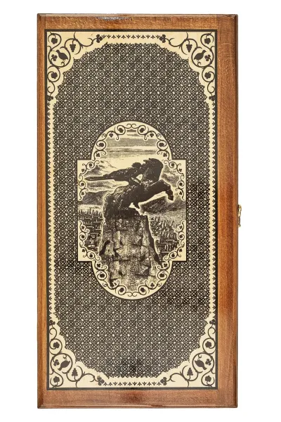 Нарды "Всадник" инкрустация 60, Haleyan