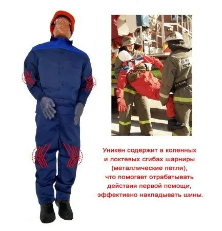 Манекен-тренажер Уникен «Строитель» для учений ГО И ЧС TOTALBOX