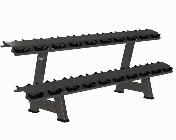 Стойка для гантелей двухъярусная (на 10 пар гантелей)