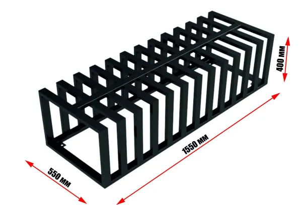Велопарковка-скамья на 12 мест