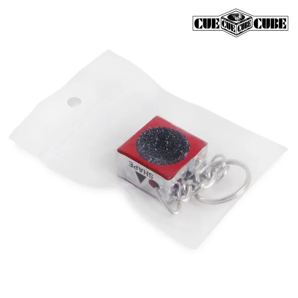 Брелок-инструмент для обработки наклейки Cue Cube красный