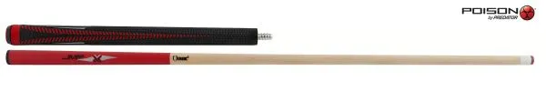 Кий Poison VX⁴ Jump Red and Black GTX™ Grip 2PC Пул 7,5oz
