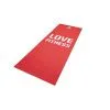 Тренировочный коврик Reebok (мат) для фитнеса тонкий Love (красн)