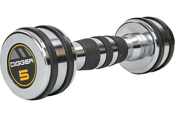 Комплект хромированных гантелей 10 пар от 1 до 10 кг Hasttings Digger HD51D5B-1-10