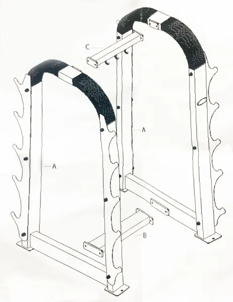 Подставка под 10 грифов