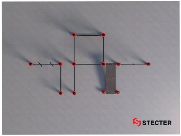 Проект "Воркаут площадка для коттеджа 1-4"