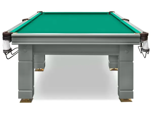 Бильярдный стол для русской пирамиды Weekend "Hardy" (10 футов, 6 ног, сланец 38мм, борт ясень, цвет RAL 7003)