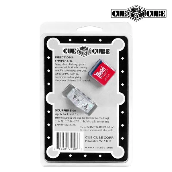 Инструмент для обработки наклейки Cue Cube с мелом блистер