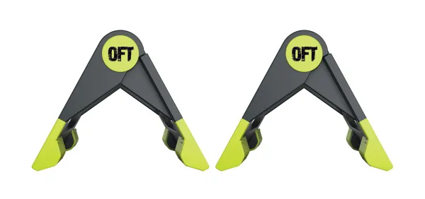 Упоры для отжиманий складные (черно-зеленые)