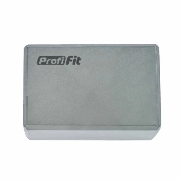 Блок для йоги серый PROFI-FIT