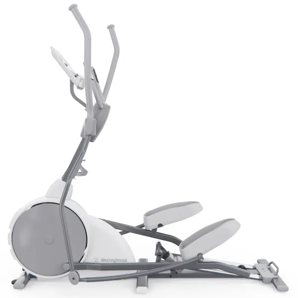 Электромагнитный эллиптический тренажер DFC Westinghouse 13Y, белый, с изменяемым углом наклона