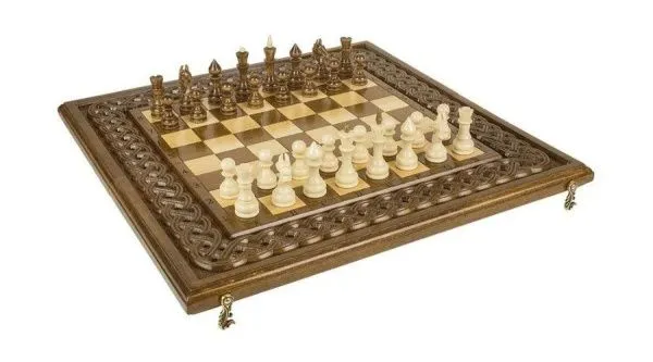 Шахматы + нарды резные "Армянский Орнамент 2" 40, Haleyan