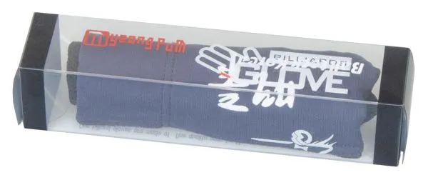 Перчатка бильярдная «Ball Teck 3» (черно-темно-синяя, вставка замша), защита от скольжения