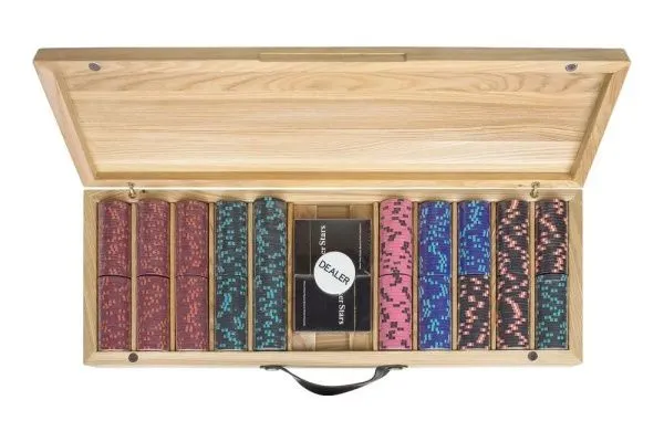 Набор для покера Casino Royale на 500 фишек в кейсе из ясеня v2, Partida