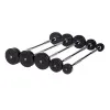 Набор прямых обрезиненных штанг (шаг 5 кг, 5 шт) PROFI-FIT 10-30 кг
