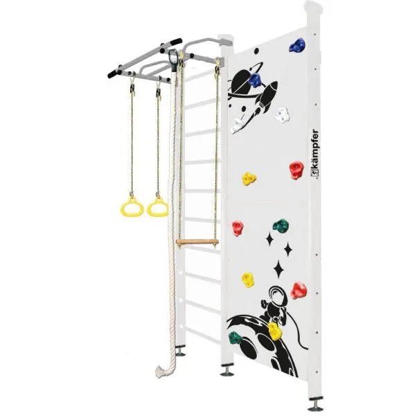 Шведская стенка Kampfer Jungle Ceiling Boy (№6 Жемчужный Стандарт белый антик турник)