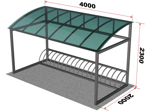 Велопарковка на 12 мест (с навесом)