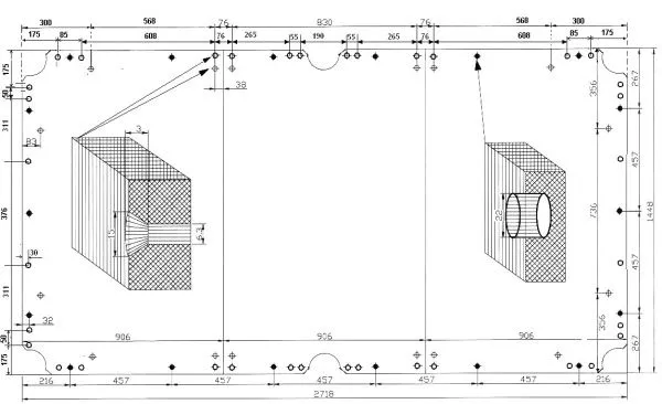 Плита для бильярдных столов Rasson Original Premium Slate 9фт h25мм 3шт.