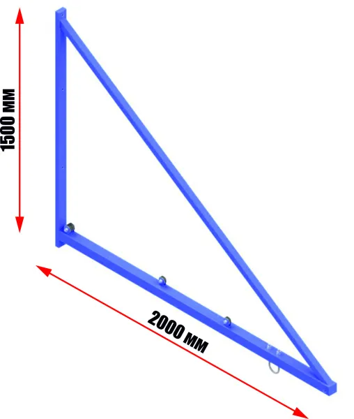 Консоль настенная для гимнастических колец и каната