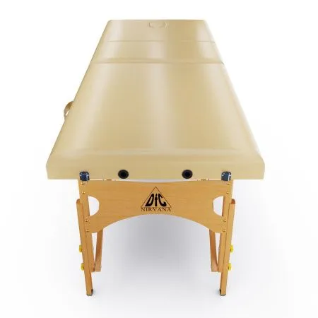 Массажный стол DFC NIRVANA, Relax Pro , дерев. ножки, цвет бежевый (Beige)