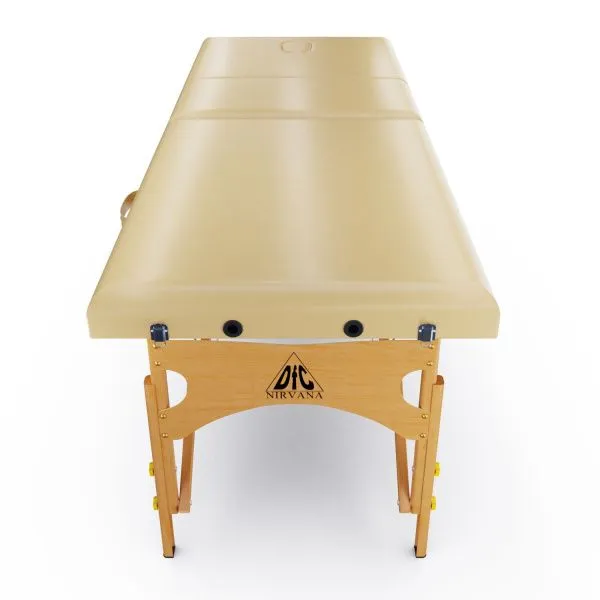 Массажный стол DFC NIRVANA, Relax Pro , дерев. ножки, цвет бежевый (Beige)