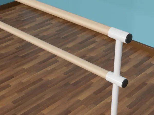 Станок балетный мобильный двухрядный с колесиками