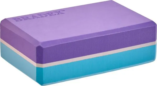 Блок для йоги Bradex SF 0732, фиолетовый/синий
